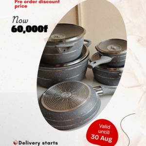 9 pieces Granite Cookware Set