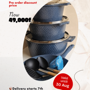 12 pieces Die-cast Cookware Set - Granite coated