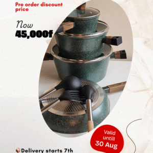 10 pieces Granite Coated Cookware Set